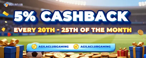 AgilaClub Deposit Cashback Promo: Earn 5% Cashback Rewards